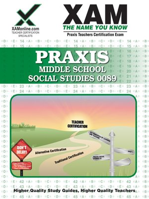 cover image of PRAXIS Middle School Social Studies 0089